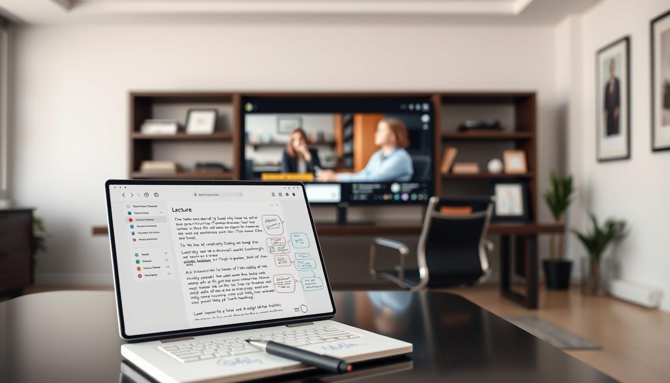 automated note taking app for lectures