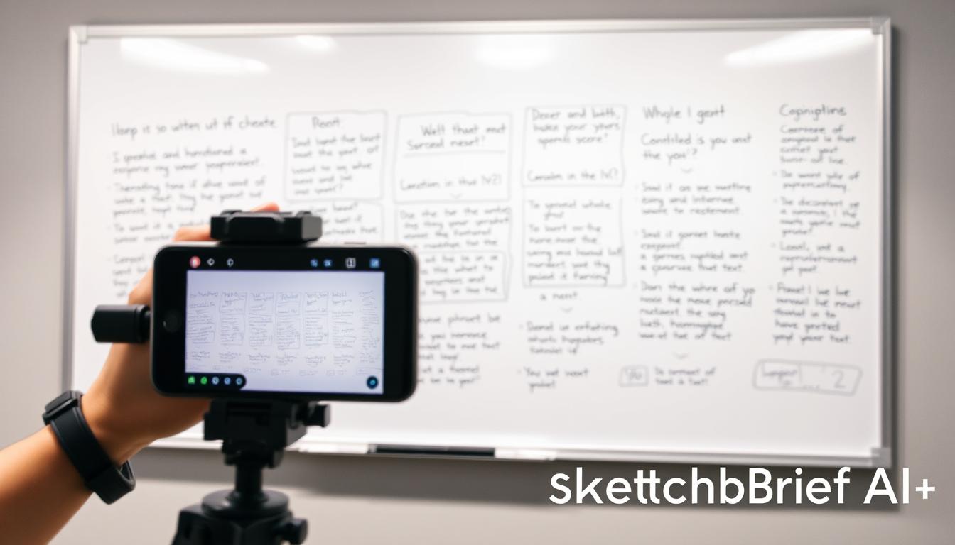 convert whiteboard photo to text