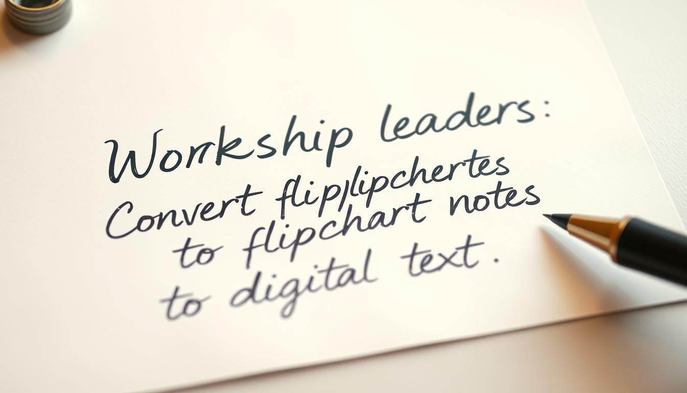 flipchart to digital text