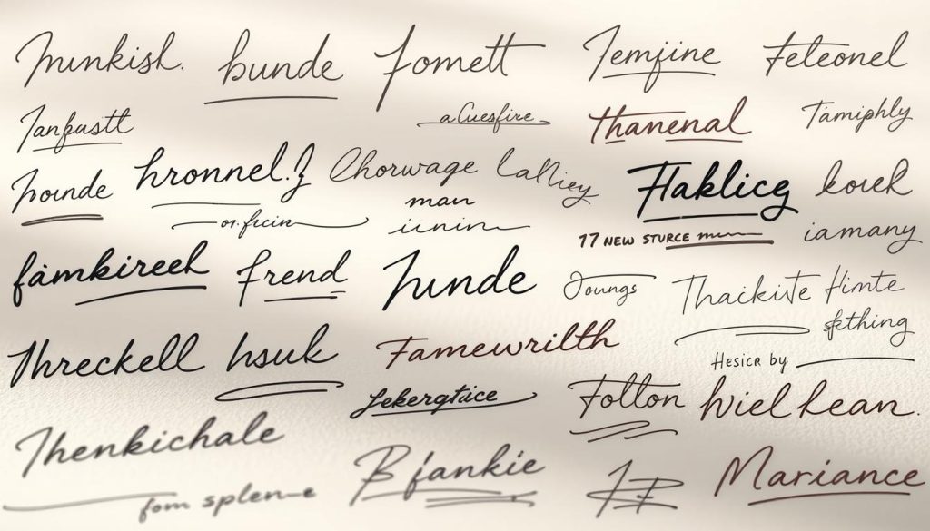 handwriting styles