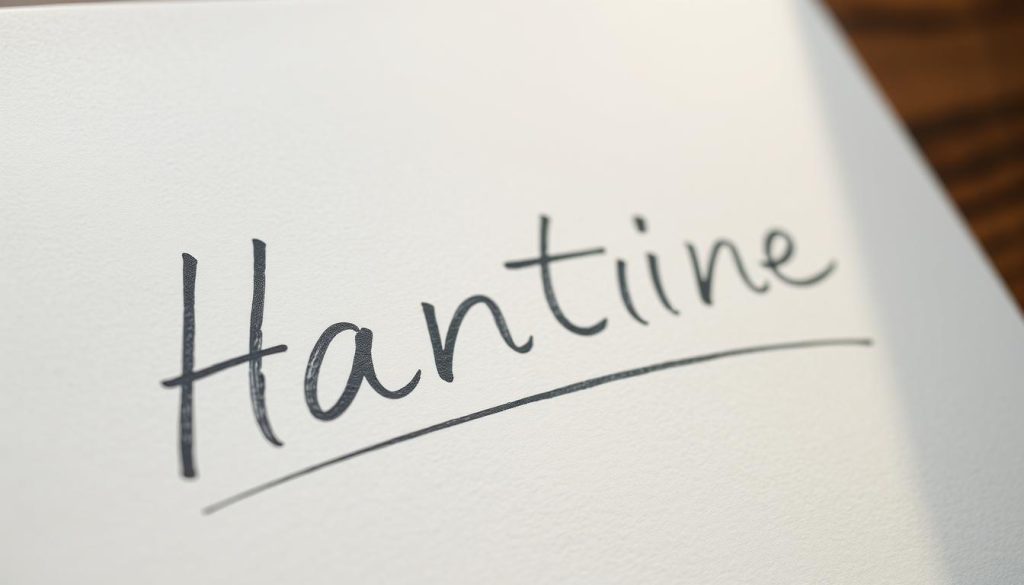 handwriting text