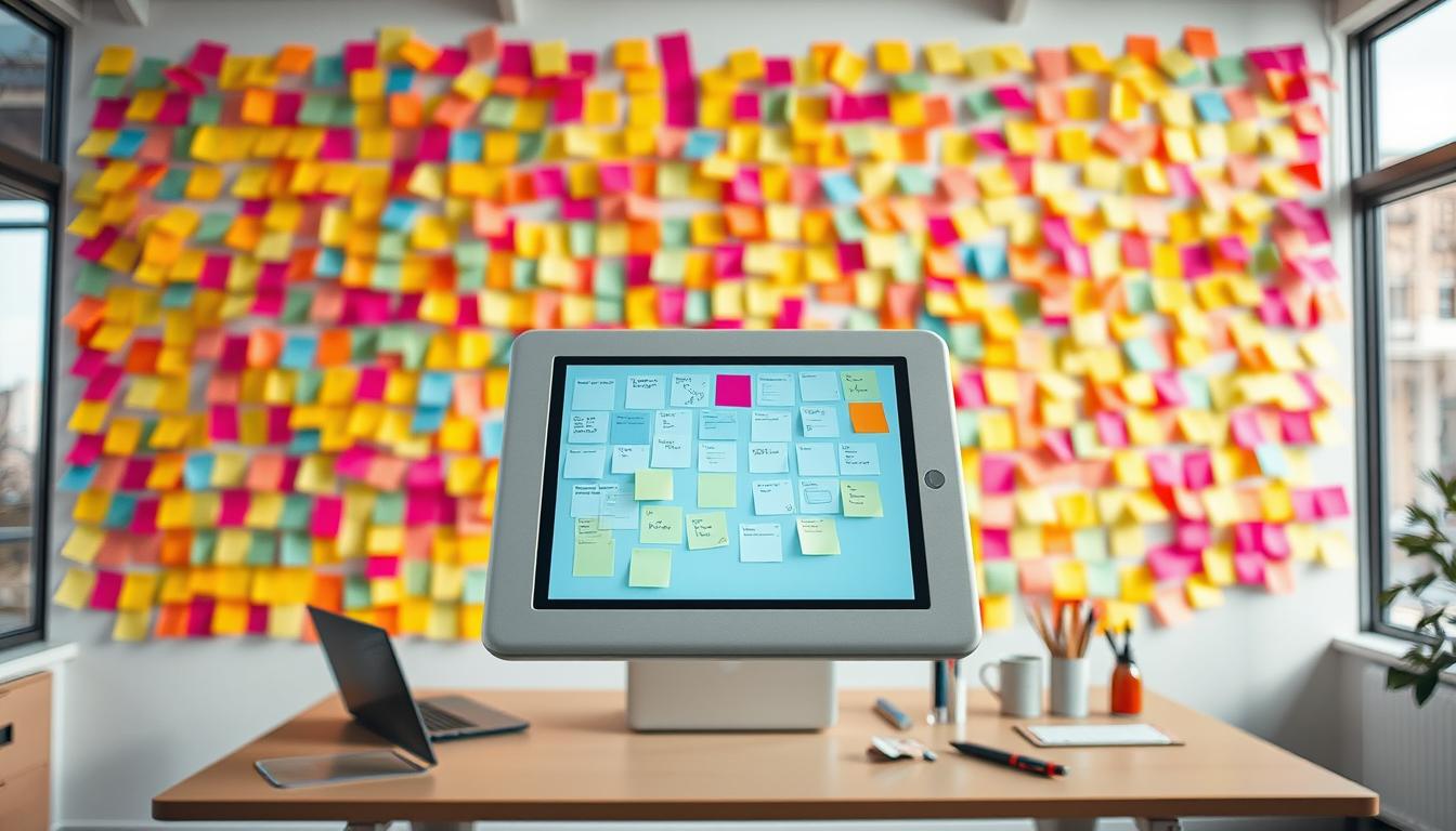 sticky note wall digitization