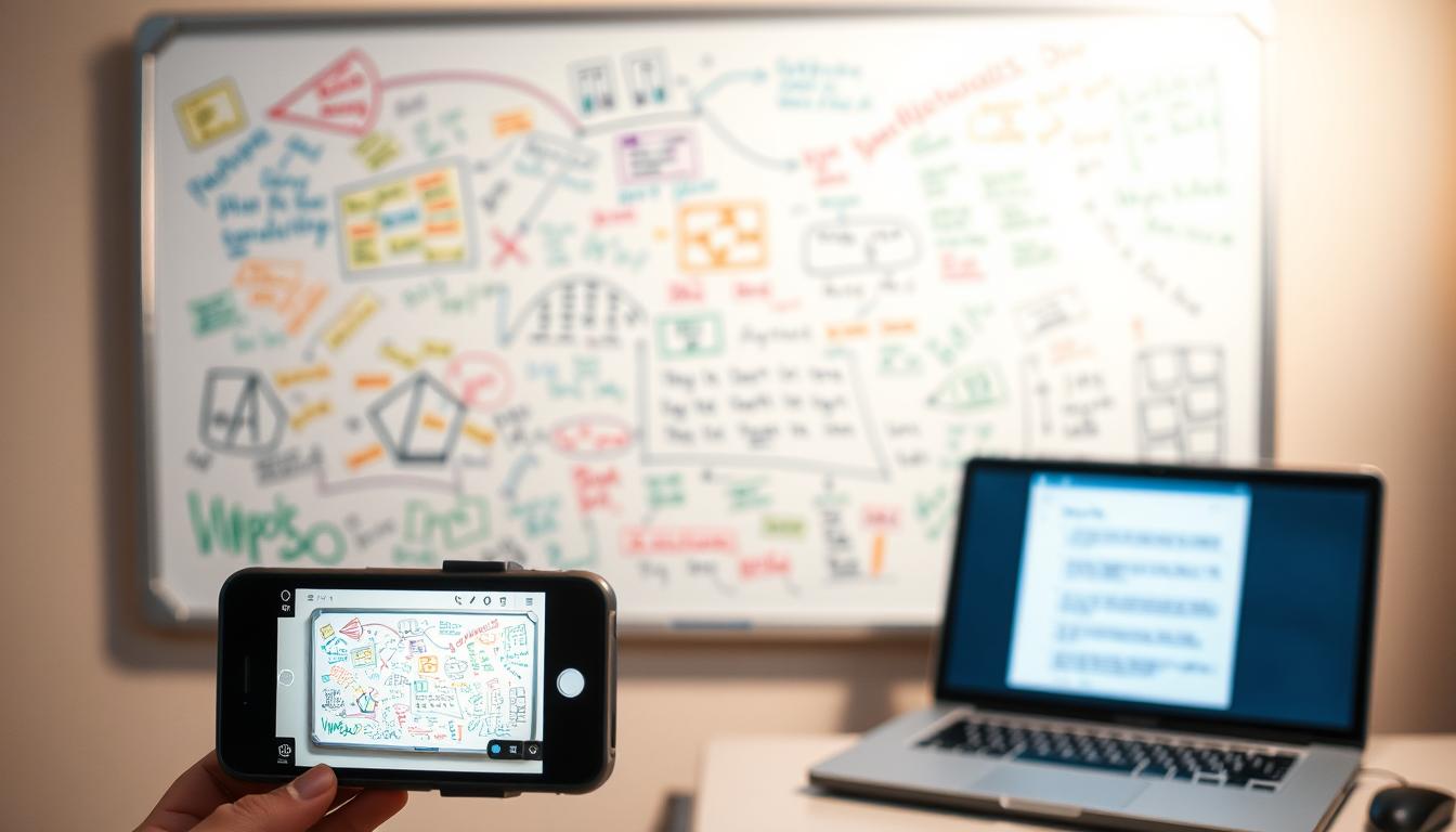whiteboard photo to structured document
